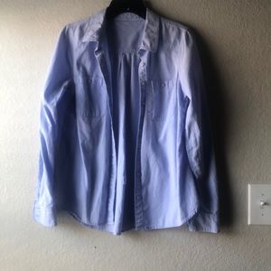 Women’s Blue button down casual shirt